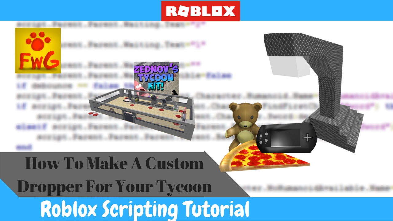 How To Make A Custom Dropper For Your Tycoon In Roblox Youtube - mesh kit roblox