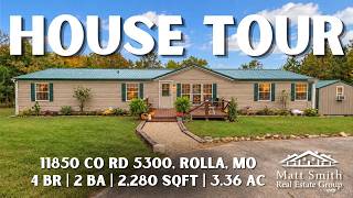 Rolla MO Home for Sale | 4 Beds, 2 Baths & 3.36 Acres