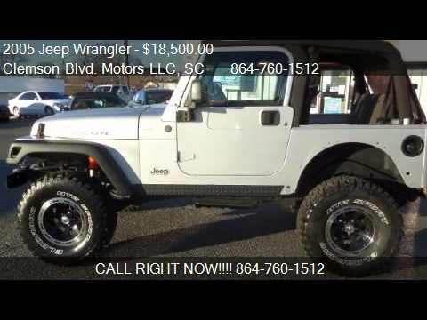 Jeep Wrangler For Sale In Sc >> 2005 Jeep Wrangler Rubicon 4 0 V6 For Sale In Anderson Sc 2 Youtube Jeep Wrangler For Sale In Sc >> 2005 Jeep Wrangler Rubicon 4 0 V6 For Sale In Anderson Sc 2 Youtube