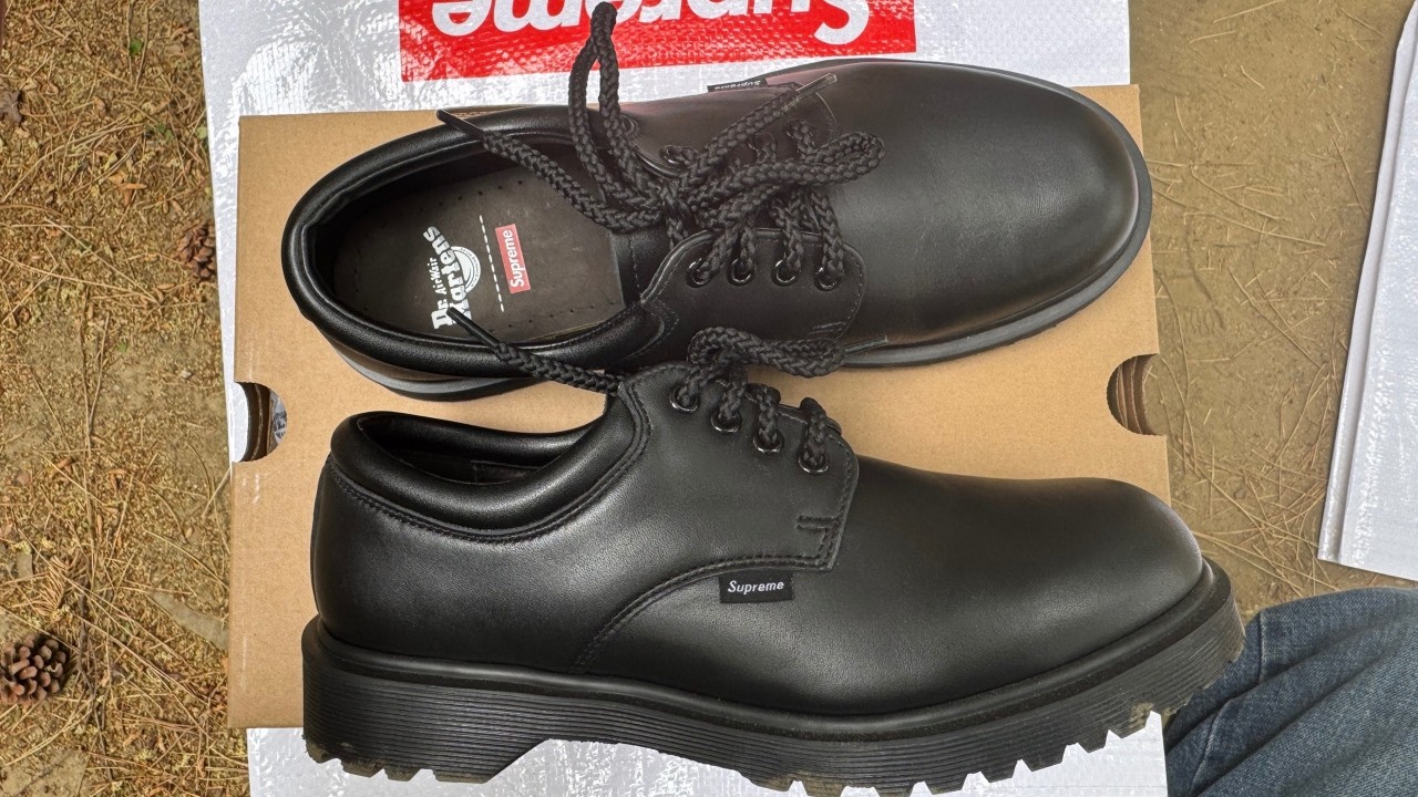 Stayed up all night to buy this | Supreme x Dr.Martens 'Postal