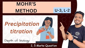 mohr method || mohr method precipitation titration || mohr method titration || mohr method in hindi