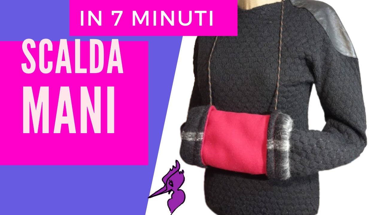 Manicotto Scaldamani In Pelliccia Sintetica Con Tasca | 38 Cm | Con Tracolla | Nero | Caldo E Elegante Per L'Inverno - 3