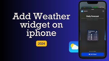 How to Add Weather widget on iphone [New Update 2024]
