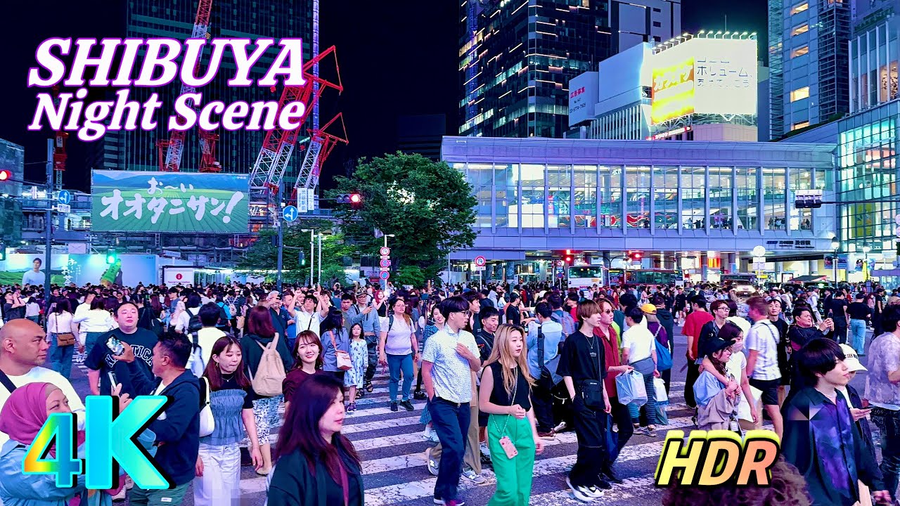 Shibuya Walk - Tokyo Night Walk, Japan, a frame from the walk