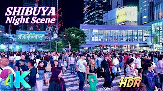【4K HDR】Shibuya Walk - Tokyo Night Walk, Japan (渋谷 • 東京)😍