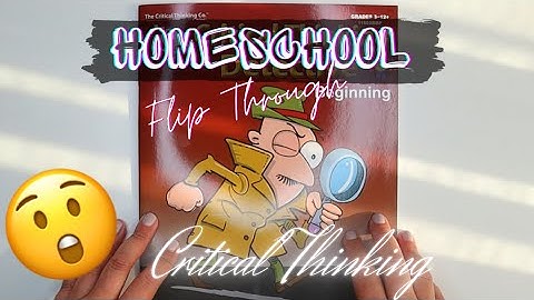 Homeschool Flip Through of Our Critical Thinking Program | Different 😳