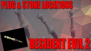 Resident Evil 2 PS1 Plug & Stone Locations - (Resident Evil 2 Plug Puzzle Solution)