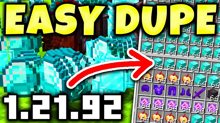 How to Duplicate Items in Minecraft Bedrock 1.21.92 - Dupe Glitch