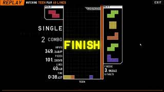 [TETR.IO] 40L - 38.443 secs