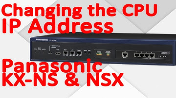 How to change the LAN IP on a Panasonic NS700, NS1000, NSX1000, NSX200 | Panasonic PBX Tips