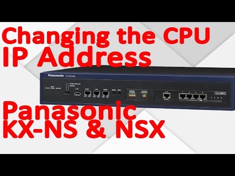 How to change the LAN IP on a Panasonic NS700, NS1000, NSX1000, NSX200 | Panasonic PBX Tips