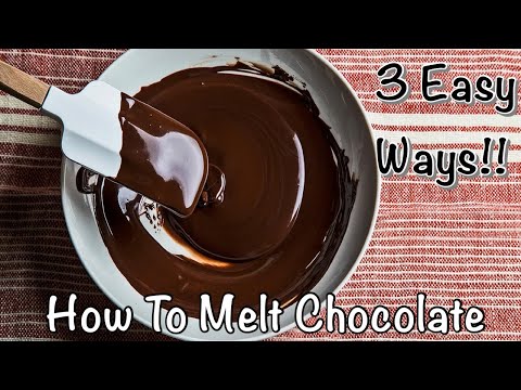 How To Melt Chocolate | 3 Easy Ways | I Am Fee Tv