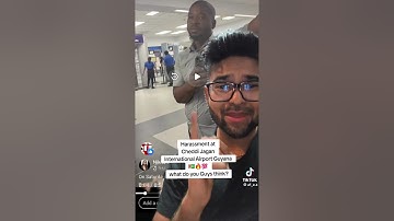 HARASSMENT AT CHEDDI JAGAN INTERNATIONAL AIRPORT GUYANA ~ GUYANESE MAN SPEAKING OUT 