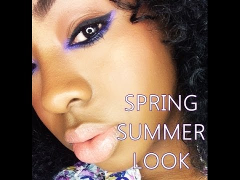 Easy Spring Summer Eye Makeup Tutorial - YouTube