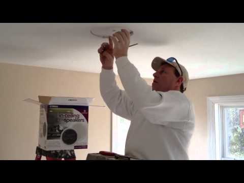 How To Install Speakers In Your Ceiling Youtube