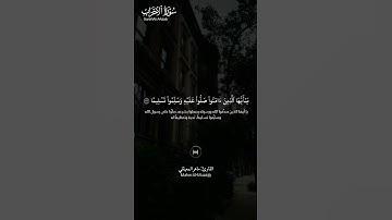 #سورة_الأحزاب ||حالات واتس قرآن ||القارئ#ماهر_المعيقلي #تلاوة_هادئة #المصحف #لايك