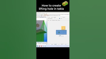 How to create lifting hole in tekla || TeklaBD || Engr Maidul #shorts