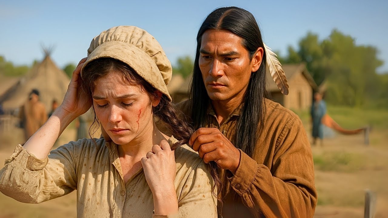 Sie nahm ihre Haube ab: „Ich bin nicht hübsch“ – doch der Apache flocht ihr Haar wie ein Ritual