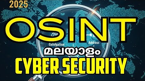 Hacking the Hidden Web: Ultimate OSINT Guide | Cyber Mallu | Mallu Hacker Manu T Mohan