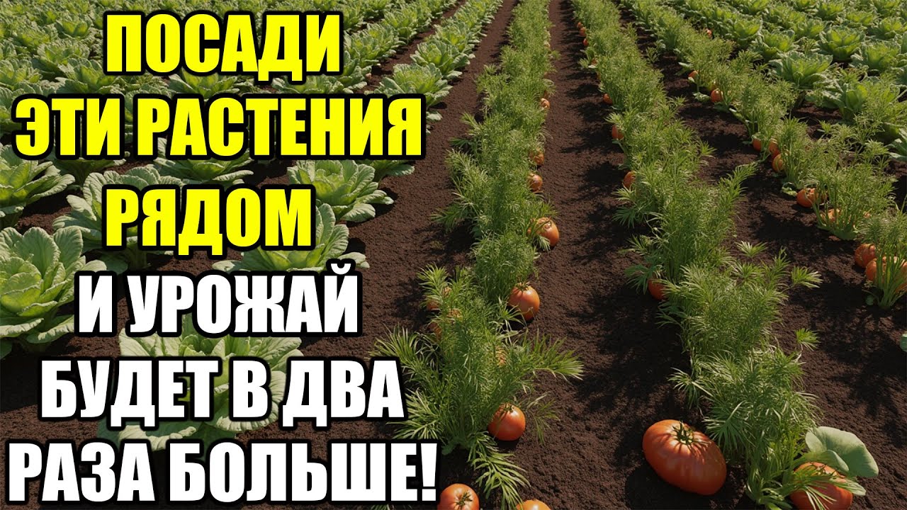 Посадите эти растения рядом — и урожай станет в два раза больше! Никто об этом не знает!
