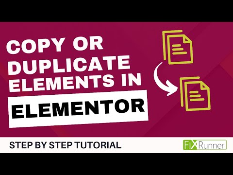 How To Copy Or Duplicate Elements In Elementor