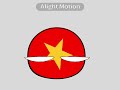 My first countryball animation on alight motion