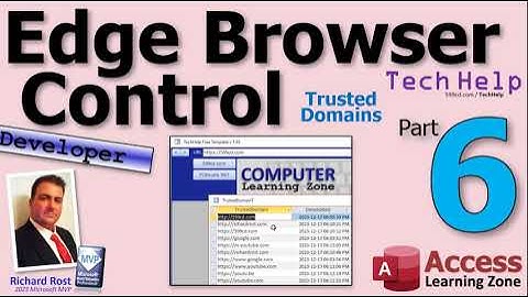 Using the New Edge Browser Control in Microsoft Access, Part 6: Trusted Domains