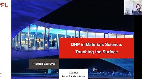 DNP in Materials Science: Touching the Surface | Dr. Pierrick Berruyer | Session 4