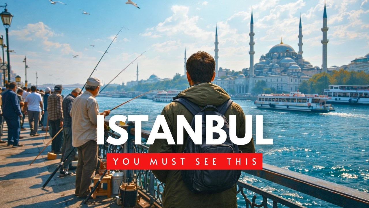 Стамбул за один день: Египетский рынок, Галатский мост и Балат | Пешая прогулка 4K