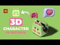 HOW TO MAKE 3D CHARACTER IN SECONDS IN ADOBE ILLUSTRATOR