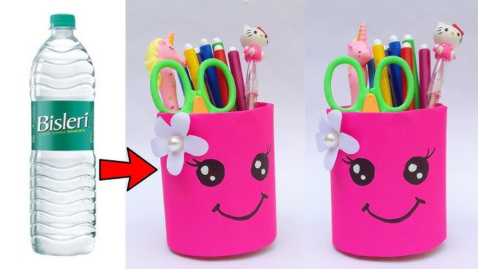 Emoji Pencil Holder Tutorial from Paper Cups