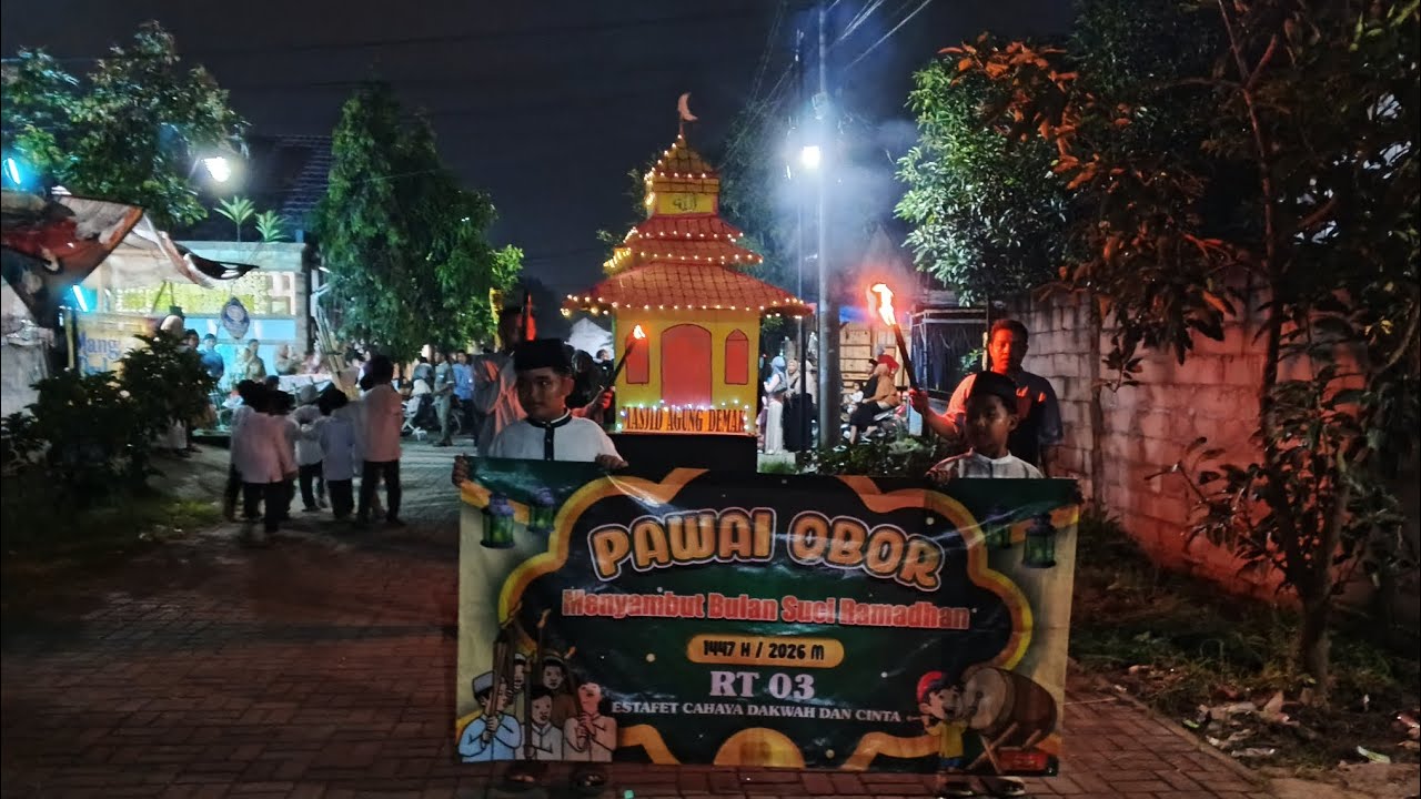 JUARA 1 ,Pawai obor RT 03 perumahan tanjakan indah Rajeg 