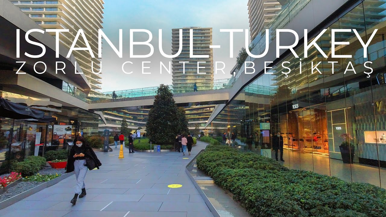 ISTANBUL 2021 - Walking in Zorlu Center in Beşiktaş (4K) 