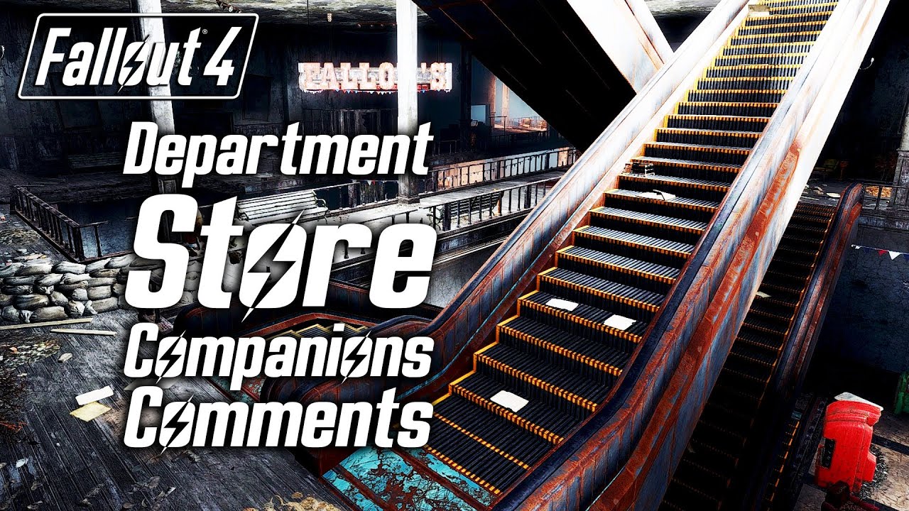 Fallout 4 - Department Store - All Companions Comments - YouTube