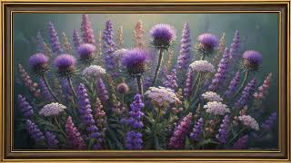 Nature's Hidden Gem: Wild Thistle Meadow Awakens | 4K Frame TV Art - 8Hr screenshot 5