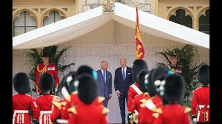 The King welcomes President Biden to Windsor Castle