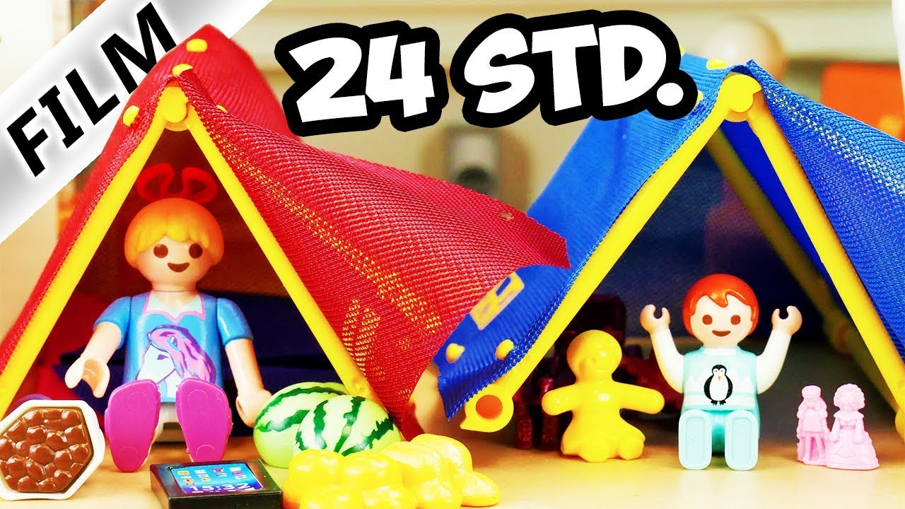 Playmobil Film deutsch 24 STUNDEN IM ZELT CHALLENGE Hannah vs. Emma Wer hält durch? Kinderserie
