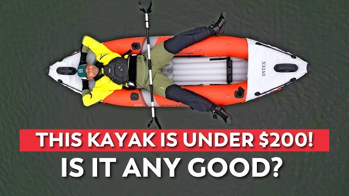 Setting Up Intex Excursion Pro Kayak. (Best inflatable fishing kayak) 