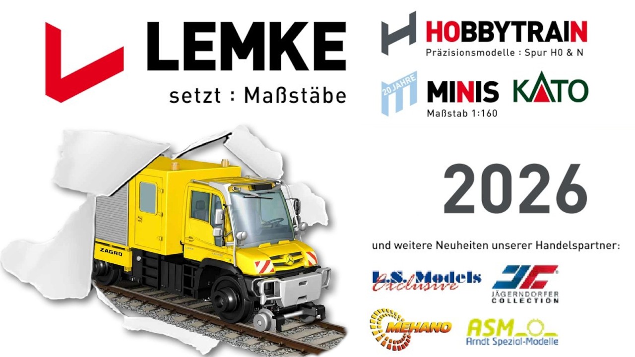 Lemke Collection Katalog für 2026 Hobbytrain Minis Kato und andere in der Spur H0  N  TT