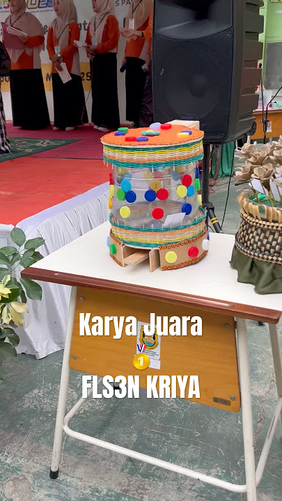 Keren‼️gini tempat sampah ya Gaes‼️Dari bahan daur Ulang👍Semoga Dupal Nasional #fls3n2025