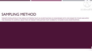 Sampling method | Psychology Edexcel A-level