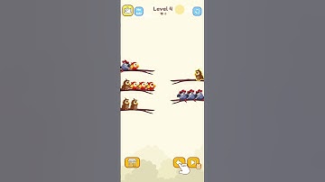 Bird Sort Color | Funny Gameplay | Sample Level 4| #birds #gameplay #shorts
