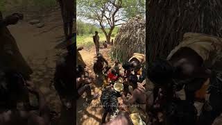Hadzabe Tribe bushmen live in the nature as a community and share everything