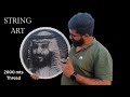 Portrait of SAUDI CROWN PRINCE SALMAN | thread art | String art | 2000 mts | Time lapse #saudiarabia