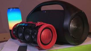 Camera: iphone 6s plus bluetooth audio source: samsung galaxy s9+
speaker(s): jbl boombox, xtreme 2 video: boombox vs. | low frequency
m...
