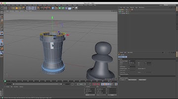 Cinema 4D Tutorial - How to Model a Chess Set - Part 3: Rook