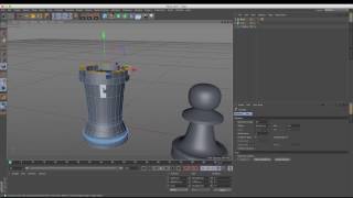 Cinema 4D Tutorial - How to Model a Chess Set - Part 3: Rook