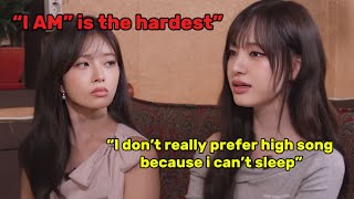 IVE LIZ and REI said that “I AM” is their hardest song because of the high notes