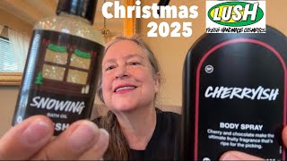 Lush Christmas 2025 (with time stamps) 16 products scent descriptions, ratings, reviews