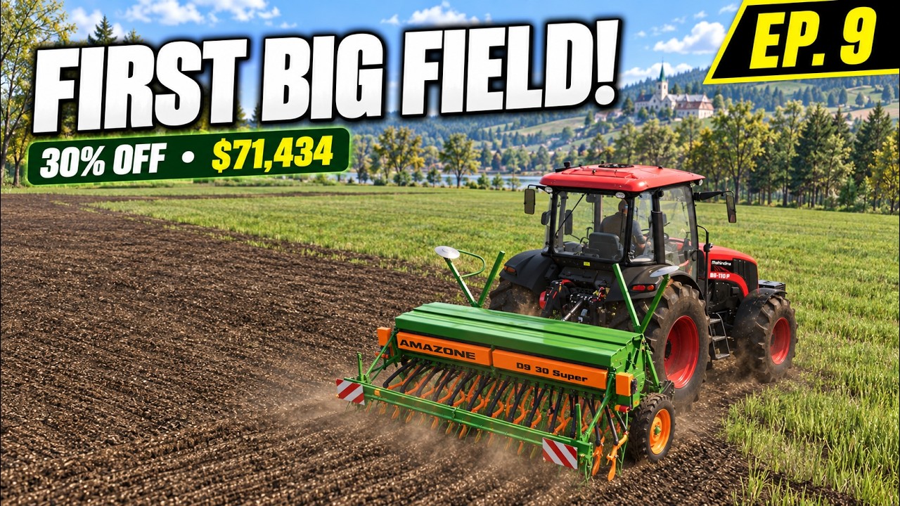 I SPENT $70,000 ON MY FIRST BIG FIELD! | Deutschland | FS25 Competitive MP | Episode 9